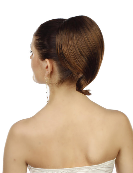 レディースファッション W-8303 ポニーテール オリジナルポイント ウィッグ チャコールゴールデンオーバンチップ ヘアピース ウィッグ 合成繊維