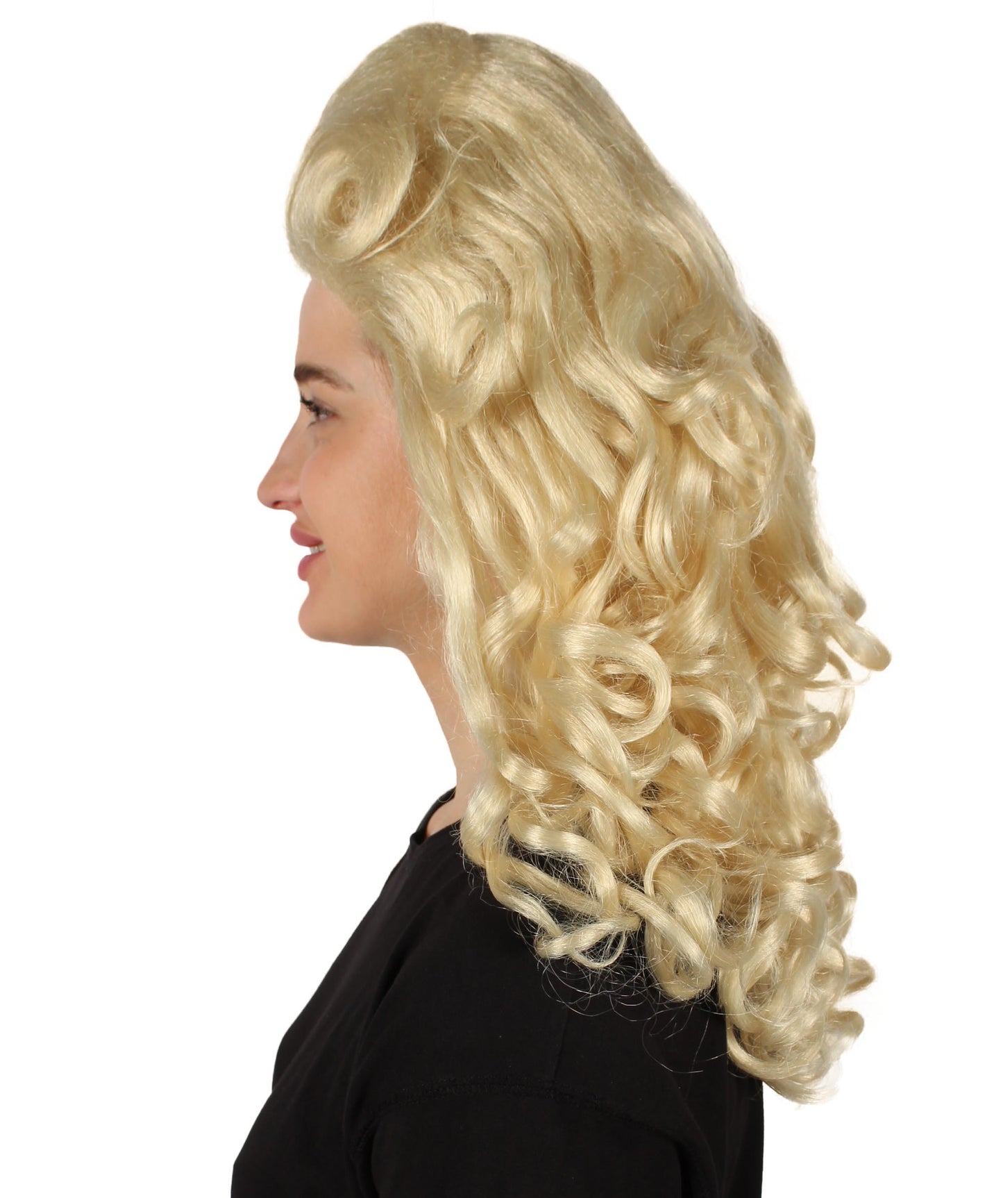 女性用トロールロングカーリーウィッグ ブロンド H-5247_BLD ファンシースタイル プレミアムハロウィンパーティーウィッグコレクション