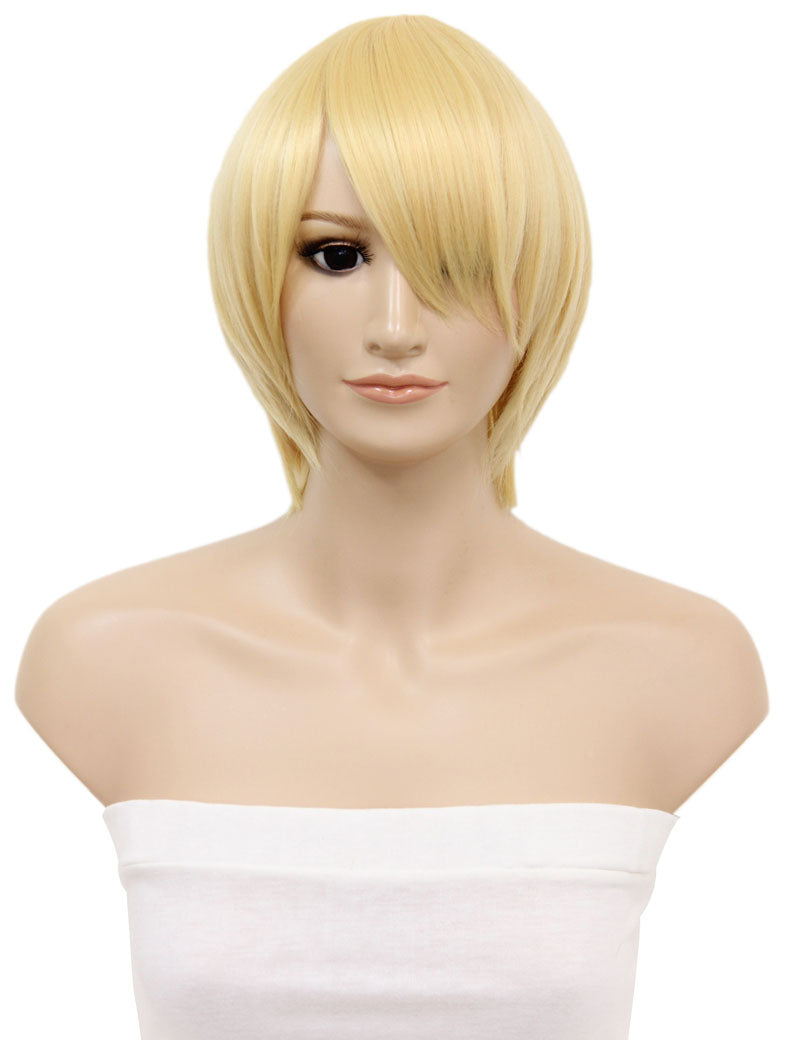 レディースファッション C-061 ショート C-ペールイエロー コスプレヒートスタイラブルウィッグ