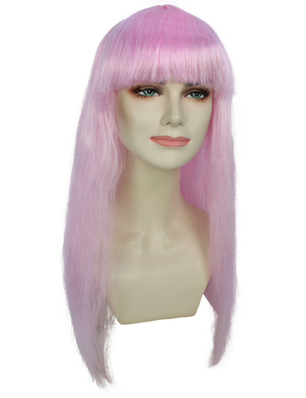 ハロウィンパーティ プレミアムレディース H-5332 ピンク ロングボブ ウィッグ
