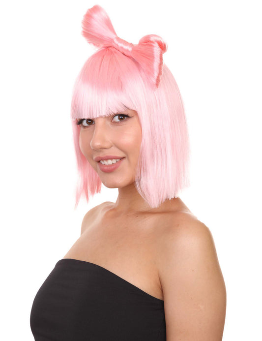 Wigs2you ハロウィンパーティープレミアムレディース H-1666 着け心地が良い とても快適 ライトピンク バタフライウィッグ