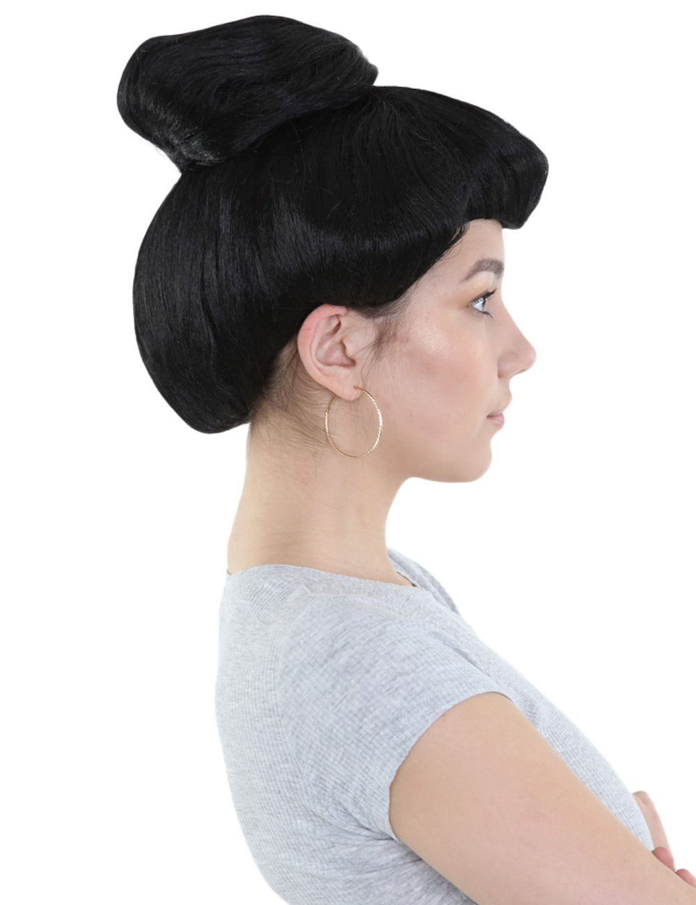 Wigs2you ハロウィンとパーティープレミアムレディース H-505 ブラック ジャパニーズ・ゲイシャウィッグ