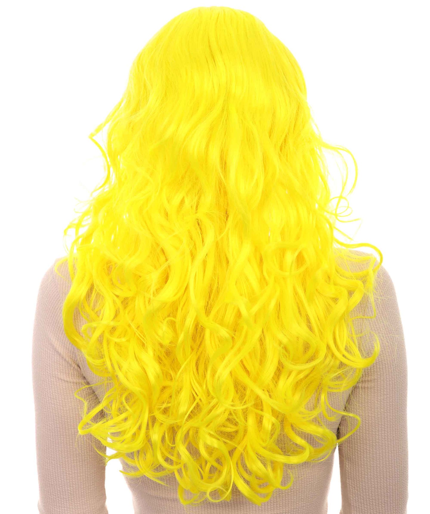 Wigs2you ハロウィンパーティープレミアム H-842 バットマン 女性ジョーカーウィッグ ネオンイエロー色
