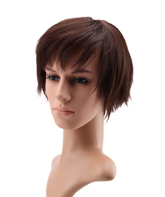 メンズウィッグ | 簡単にボリュームアップ | 薄毛対策 に最適 | 耐熱商品 | ウィッグネット付き WM-016