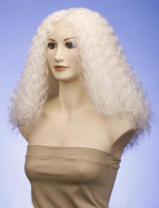 レディースファッション W-716 ロングウェーブ C-ホワイト コスプレウィッグ