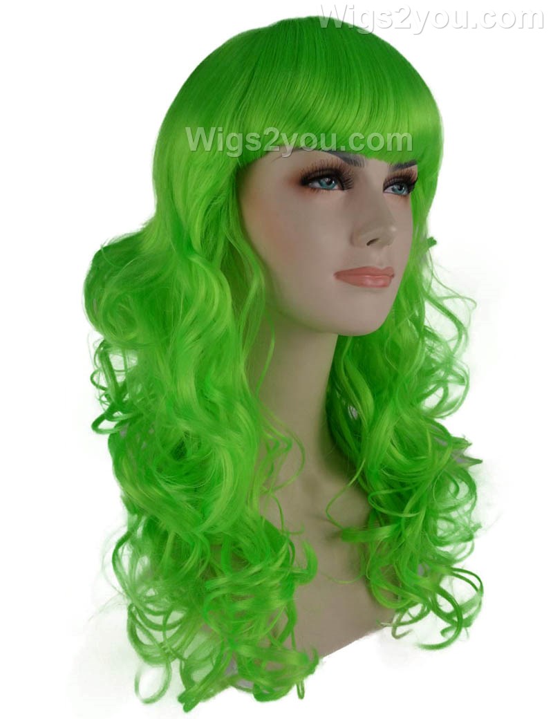 Wigs2you ハロウィン パーティー プレミアム H-816 バットマン 女性ジョーカー ウィッグ Lt グリーンカラー
