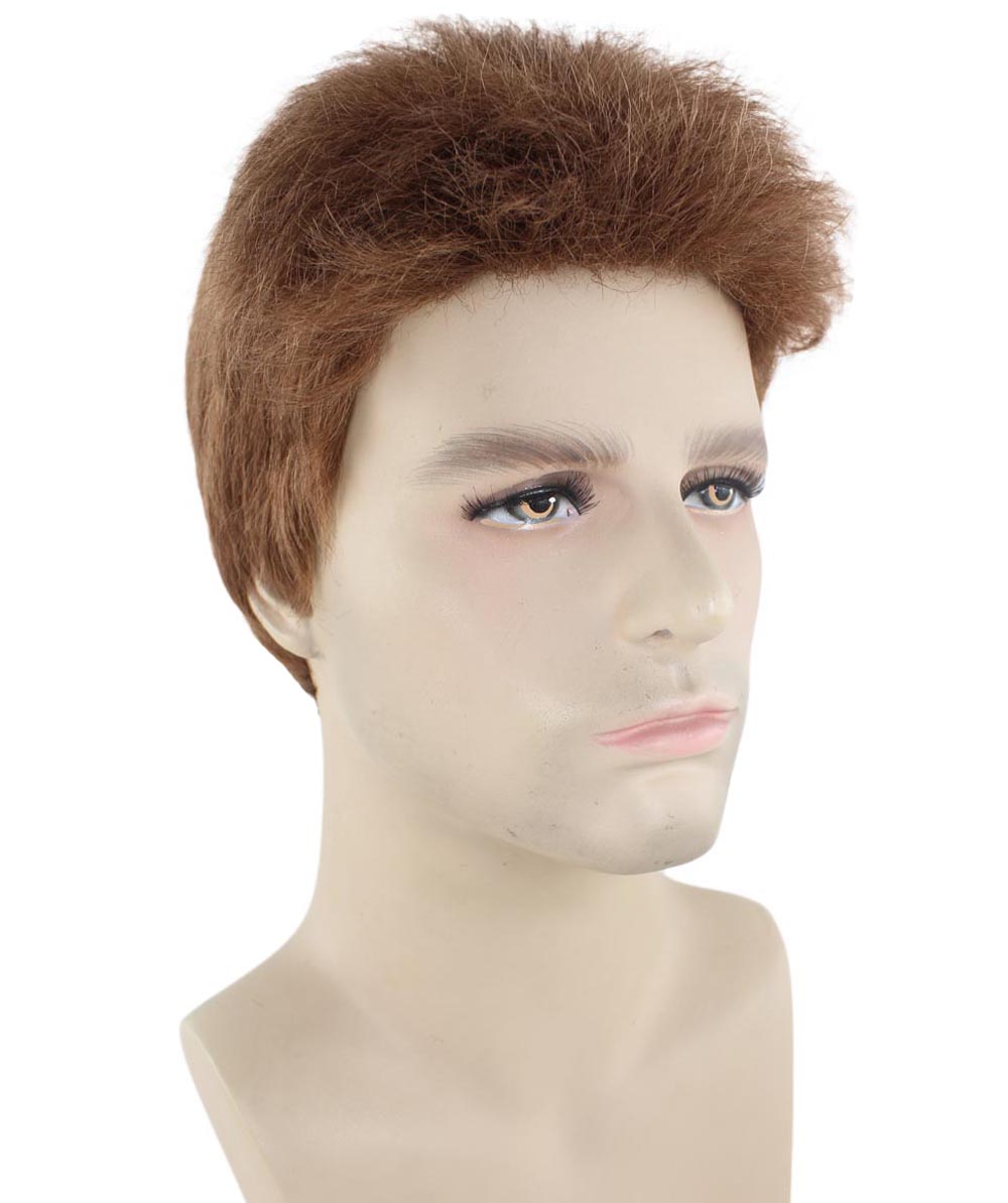 男性 ファンシー ブラウン ウィッグ H-2304 コレクション プレミアム 通気性のあるキャプレスキャップ