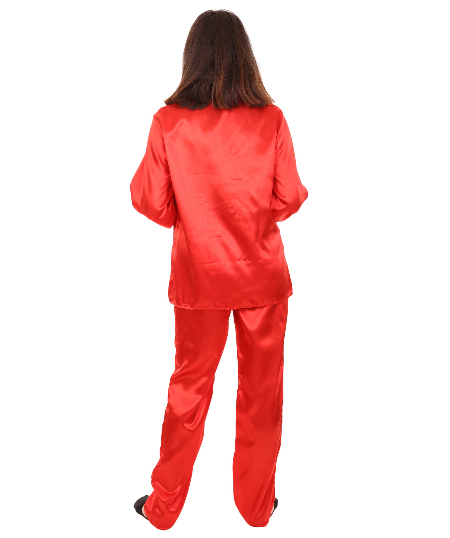 大人用ウィメンズ JCO-270_15 中国の伝統的なカンフー レッドサテン 制服 コスプレ衣装