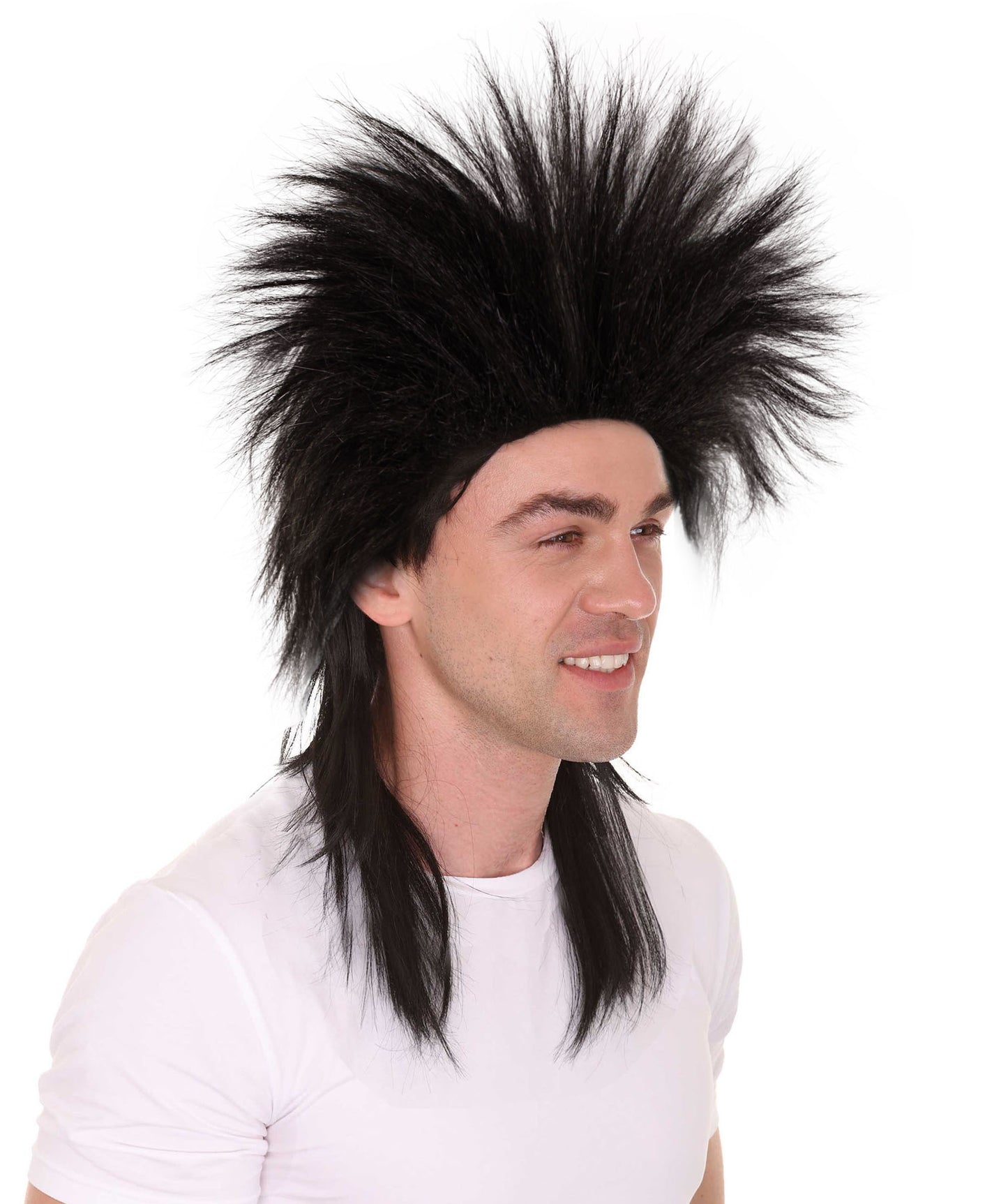 Wigs2you ハロウィン パーティー プレミアム メンズ H-600 レイブ ウィッグ ブラック