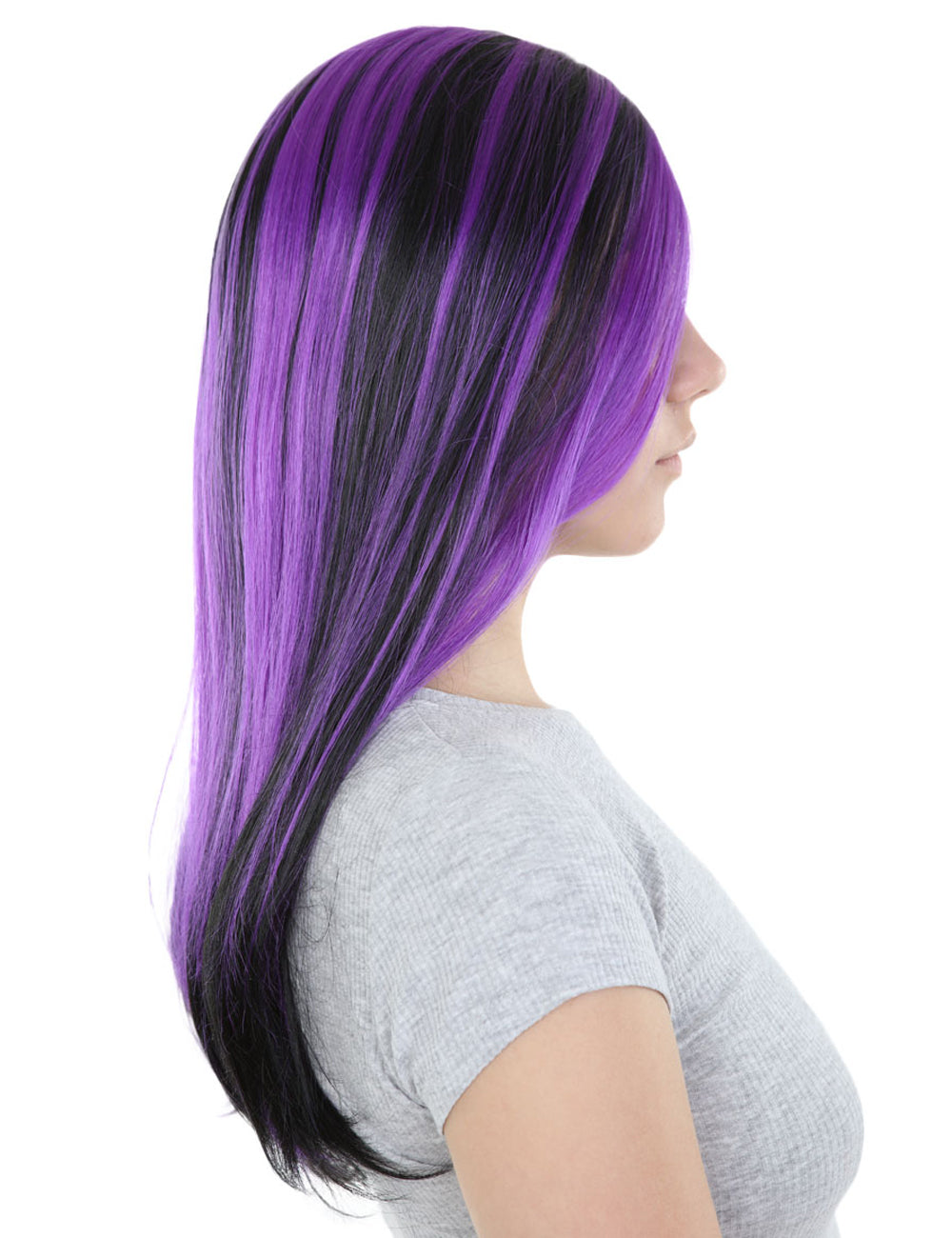 Wigs2you ハロウィンパーティープレミアムレディース H-550 パープル "ウィッチ" ロングウィッグ