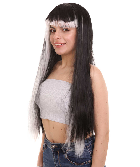 ハロウィンパーティープレミアムレディース H-3408 トゥートーンゴシックヴァンパイアウィッグコレクション