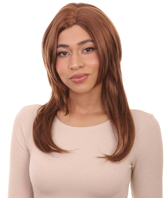 Wigs2you ハロウィンパーティープレミアム H-958 3レイヤーのパーティーガールウィッグ オーバーンブラウン色