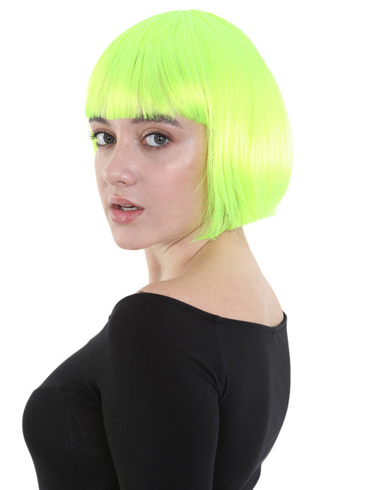 Wigs2you ハロウィンとパーティープレミアムレディース H-503 クラシックフラッパー ネオングリーン