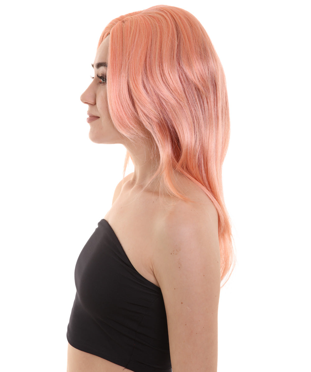 Wigs2you ハロウィンパーティー プレミアム レディース H-933 3レイヤーのパーティーガールウィッグ ピーチ色