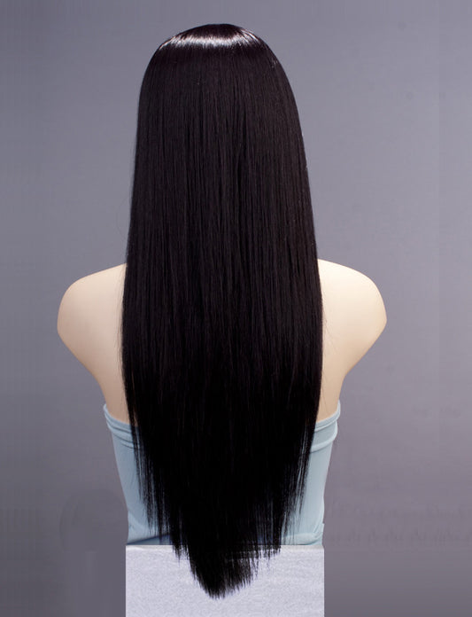 レディースファッション W-730 ロング C-ダークブラウン コスプレヒートスタイラブルウィッグ