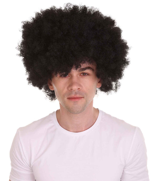 ハロウィンパーティー プレミアム 男性用 H-2264 ディスコ アフロ ウィッグ
