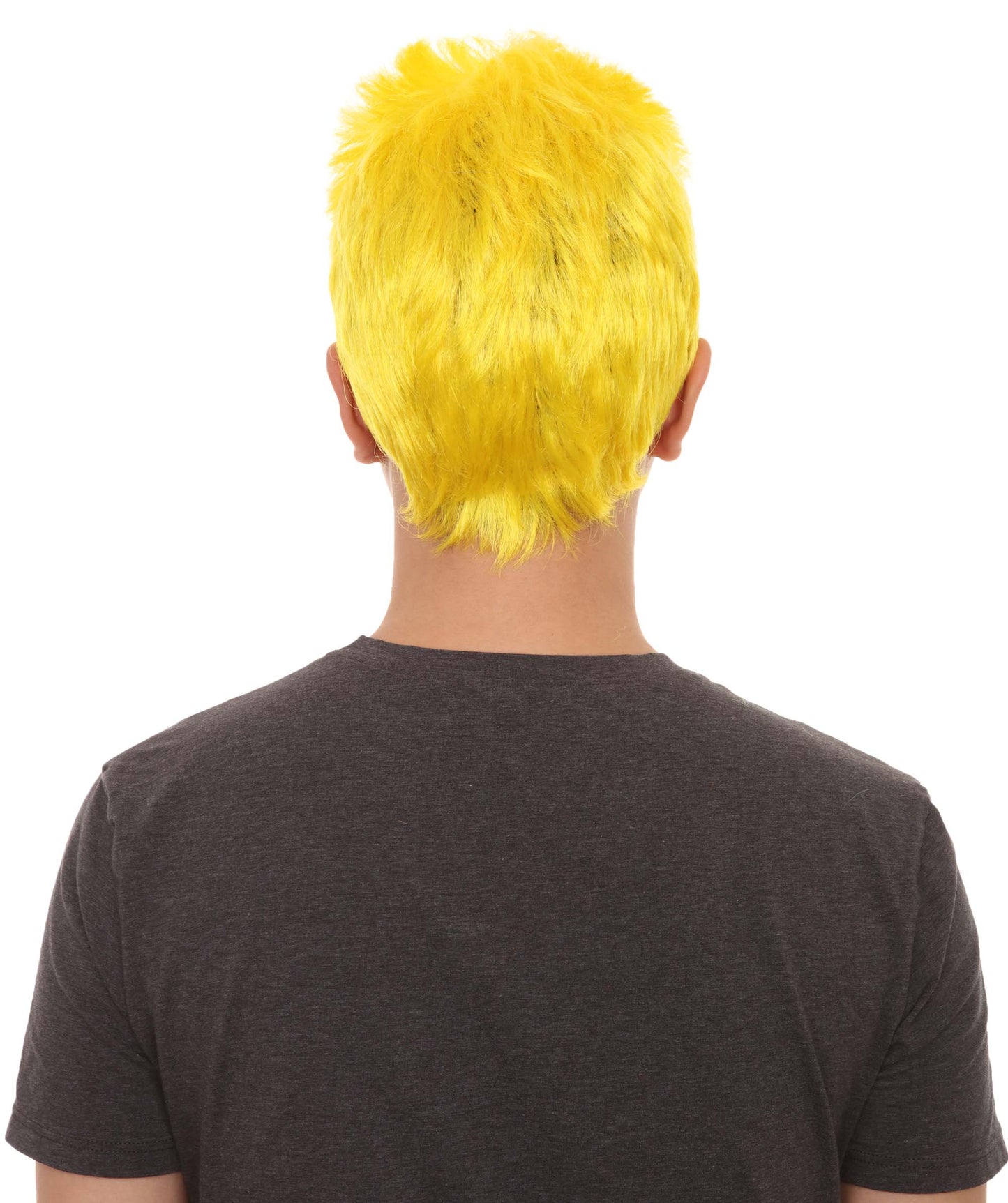 男性 ファンシーイエロー ウィッグ H-2289 コレクション プレミアム 通気性のあるキャプレスキャップ