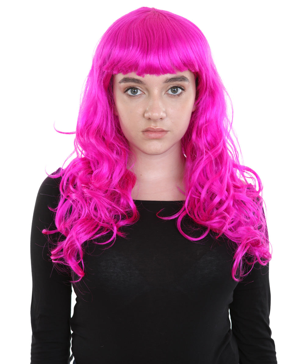 Wigs2you ハロウィンパーティープレミアム H-845 バットマン 女性ジョーカーウィッグ ネオンフューシャカラー