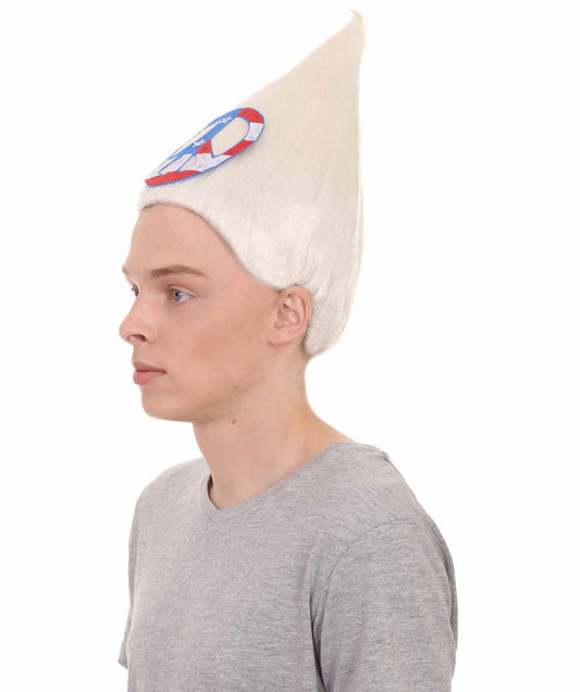 Wigs2you ハロウィンパーティ プレミアムメンズ H-2103 とても快適 アメリカンピースサイン トロールウィッグ 最高のトロールヘアウィッグ体験のために