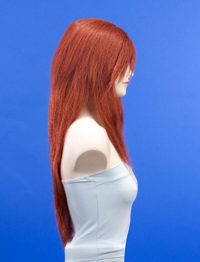 ハロウィンパーティープレミアムレディース H-227 ラスティーレッド 豪華なキャラクターファッションウィッグ