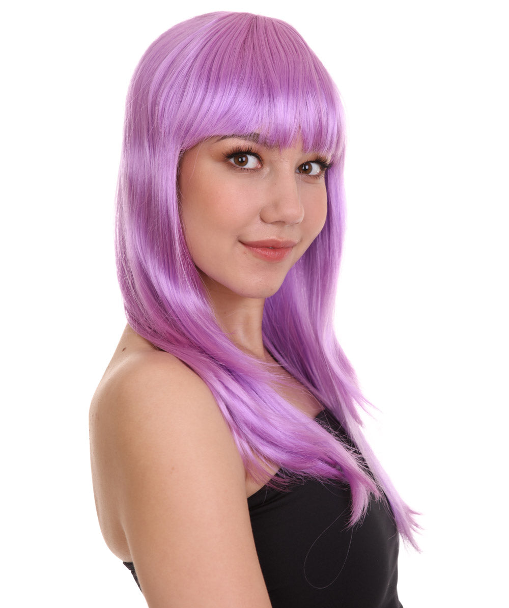 Wigs2you ハロウィン パーティー プレミアム レディース H-1049 とても快適なグラマー グリーン ウィッグ Lt パープル カラー