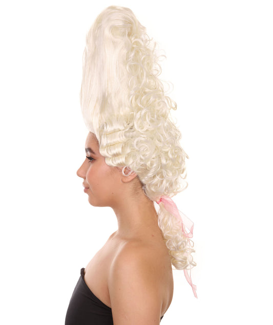 ウィメンズ コロニアルビーハイブブロンドウィッグ H-4150 プレミアム通気性のキャップレスキャップ