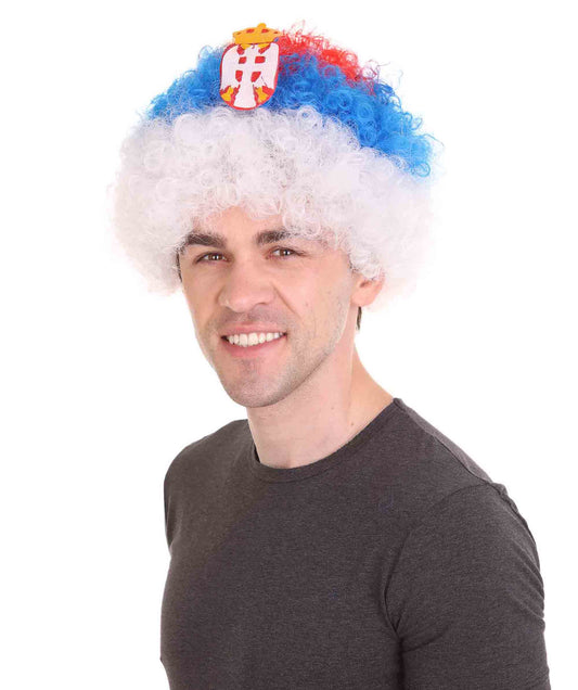 ハロウィーンパーティープレミアムメンズH-3751 セルビアアフロウィッグ