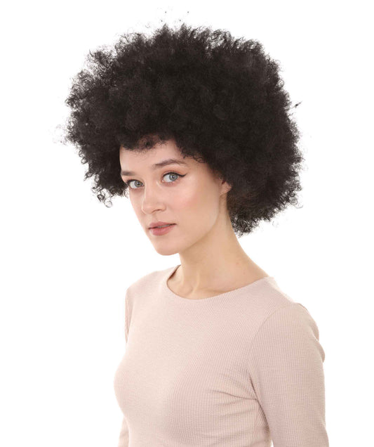 ハロウィンパーティーオンライン スーパーアフロウィッグ ブラック 大人用 H-581
