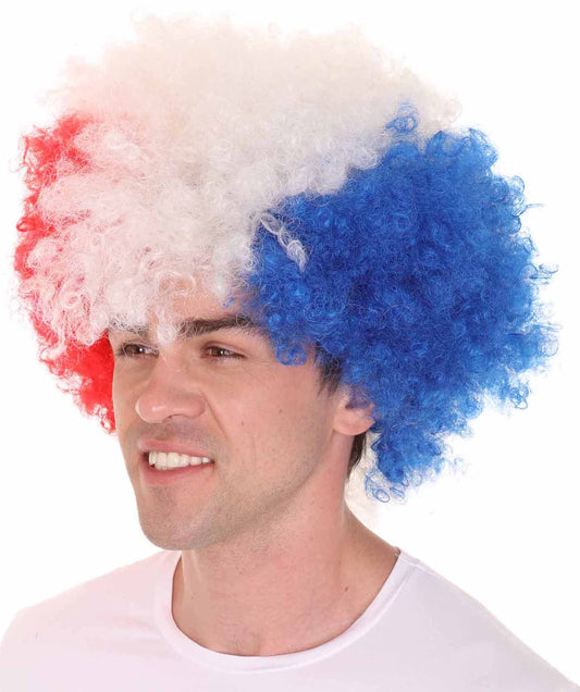 Wigs2you ハロウィンパーティープレミアム メンズ H-650 スーパーアフロウィッグ ミックスマルチカラー