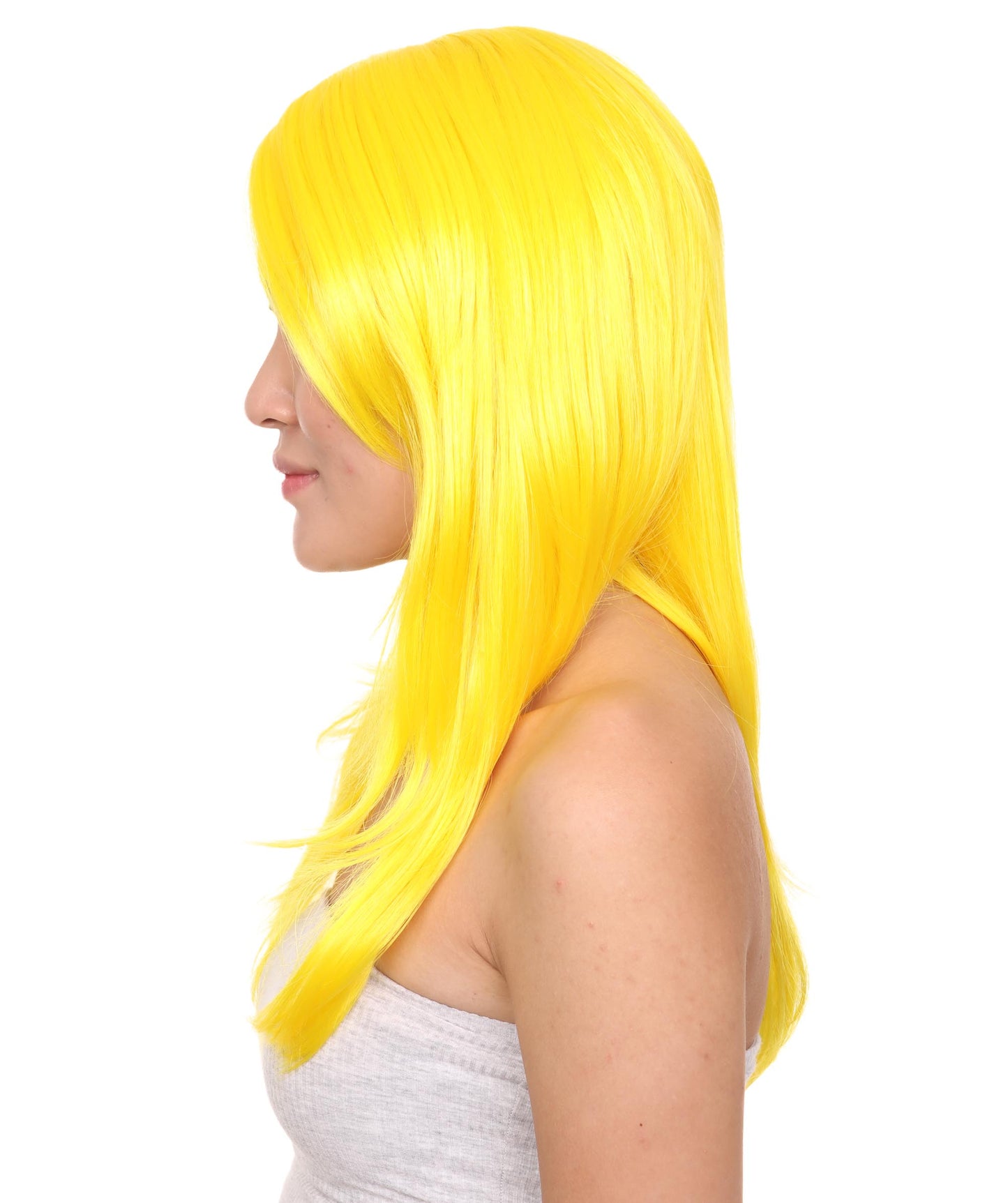 Wigs2you ハロウィンパーティー プレミアム レディース H-934 3レイヤーのパーティーガールウィッグ イエローカラー