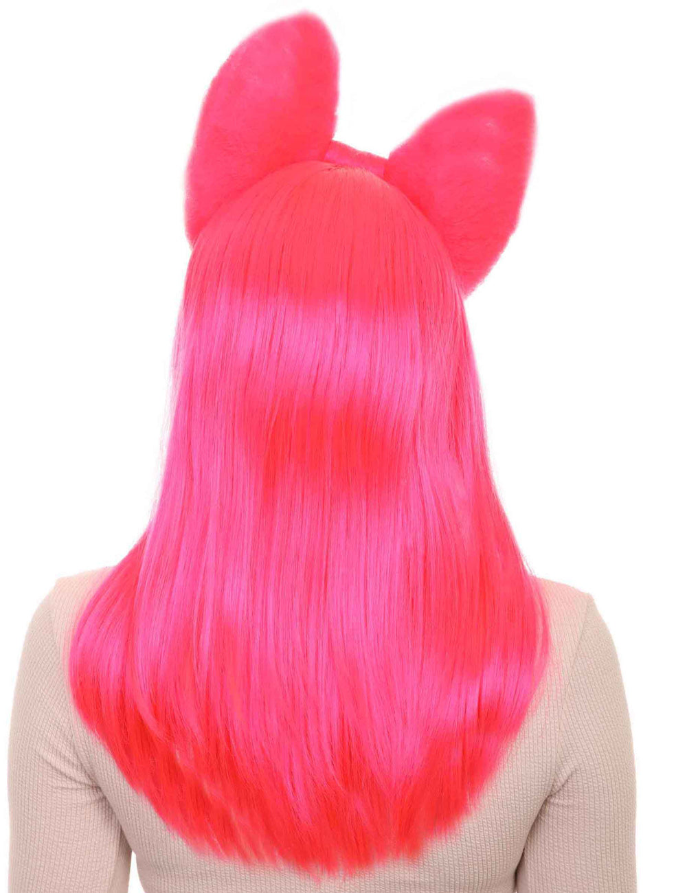 Wigs2you ハロウィンパーティープレミアムレディース H-1606 着用が簡単 とても快適 ネオンピンク ロング バタフライウィッグ