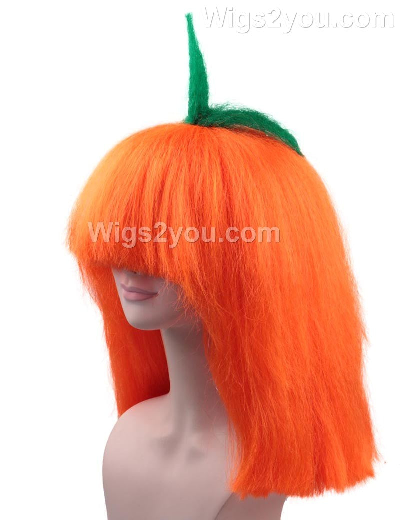 カボチャ党ユニセックスかつら|党がすぐに使える想像コスプレ・ハロウィンかつら|割増空気を通すCaplessなキャップH-472