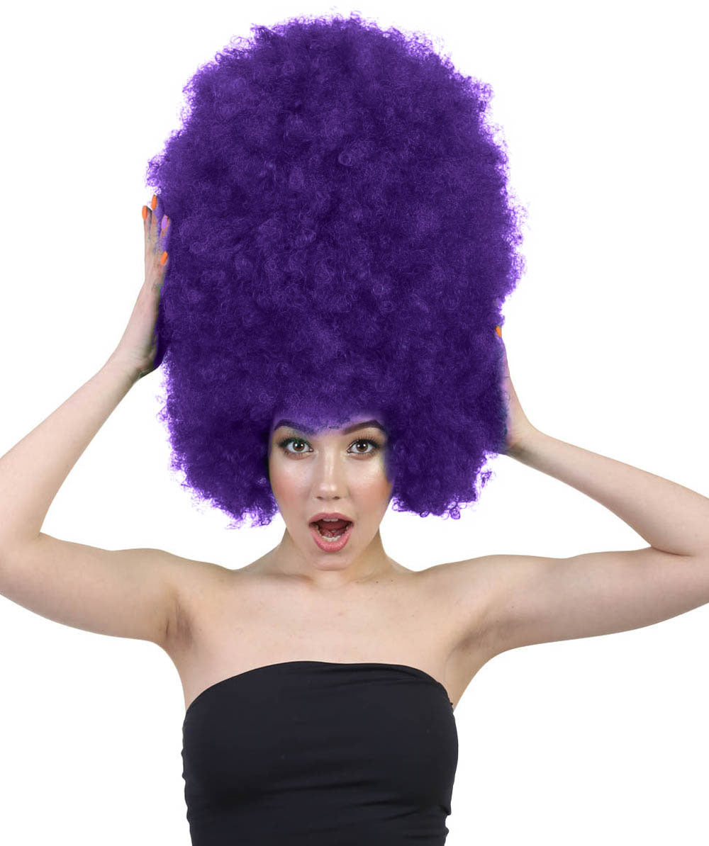 Wigs2you ハロウィンパーティ プレミアムレディース H-2011 着用しやすい 超巨大 バイオレット アフロウィッグ スタイルを大きくする