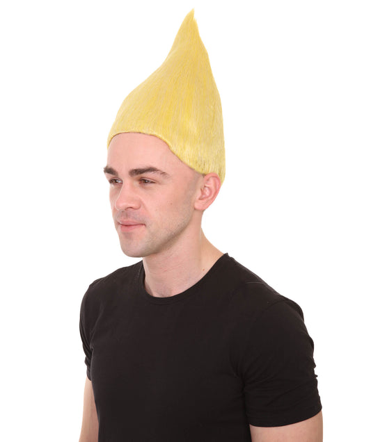 ハロウィンパーティー プレミアム 男性用 H-2258 コスプレ ウィッグ トロル ファンタジー イエロー