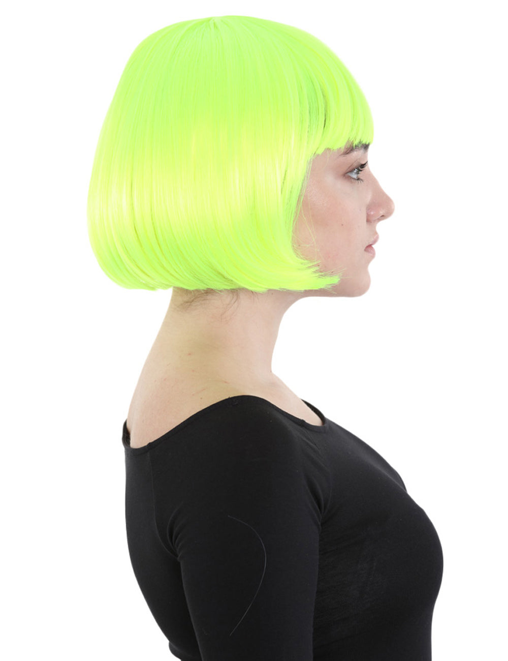 Wigs2you ハロウィンとパーティープレミアムレディース H-503 クラシックフラッパー ネオングリーン
