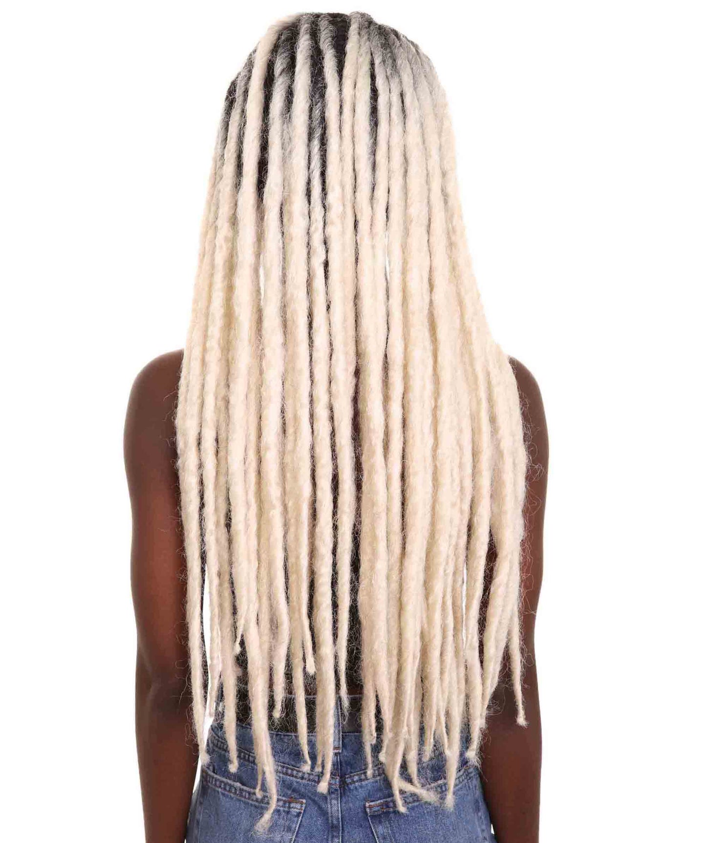 ハロウィンパーティープレミアム H-5262 女性用ロングドレッドロックウィッグ フクシャ