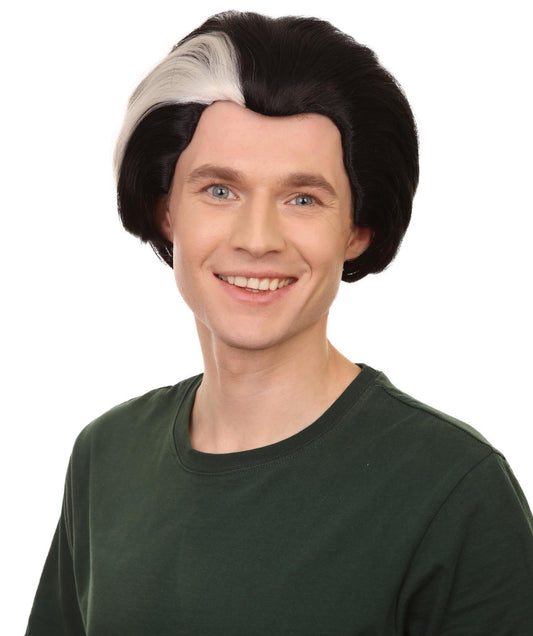 吸血鬼かつら|黒い恐怖コスプレ・ハロウィンかつら|割増空気を通すキャップレスH-453