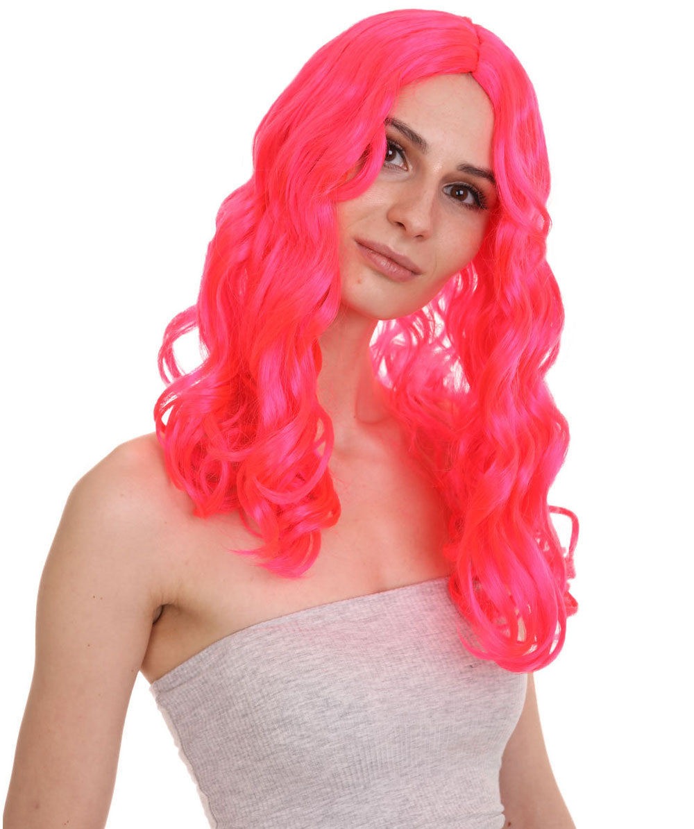Wigs2you ハロウィンパーティー プレミアム レディース H-1115 とても快適なアリスウィッグ 鏡の国のアリス ネオンピンク
