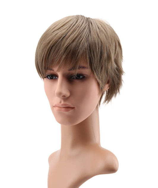 メンズウィッグ | 簡単にボリュームアップ | 薄毛対策 に最適 | 耐熱商品 | ウィッグネット付き WM-018