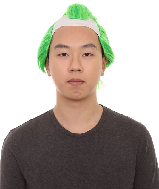 ハロウィンパーティー プレミアム 男性用 H-2503 グリーン ジョーカー ウィッグ