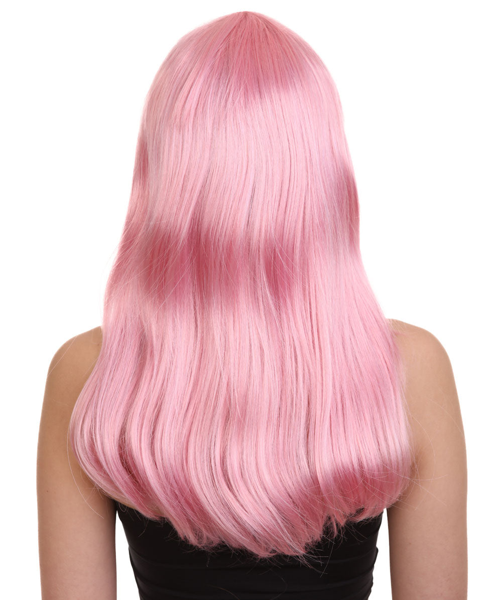 Wigs2you ハロウィン パーティー プレミアム レディース H-1053 とても快適なグラマー グリーン ウィッグ Lt ピンク色