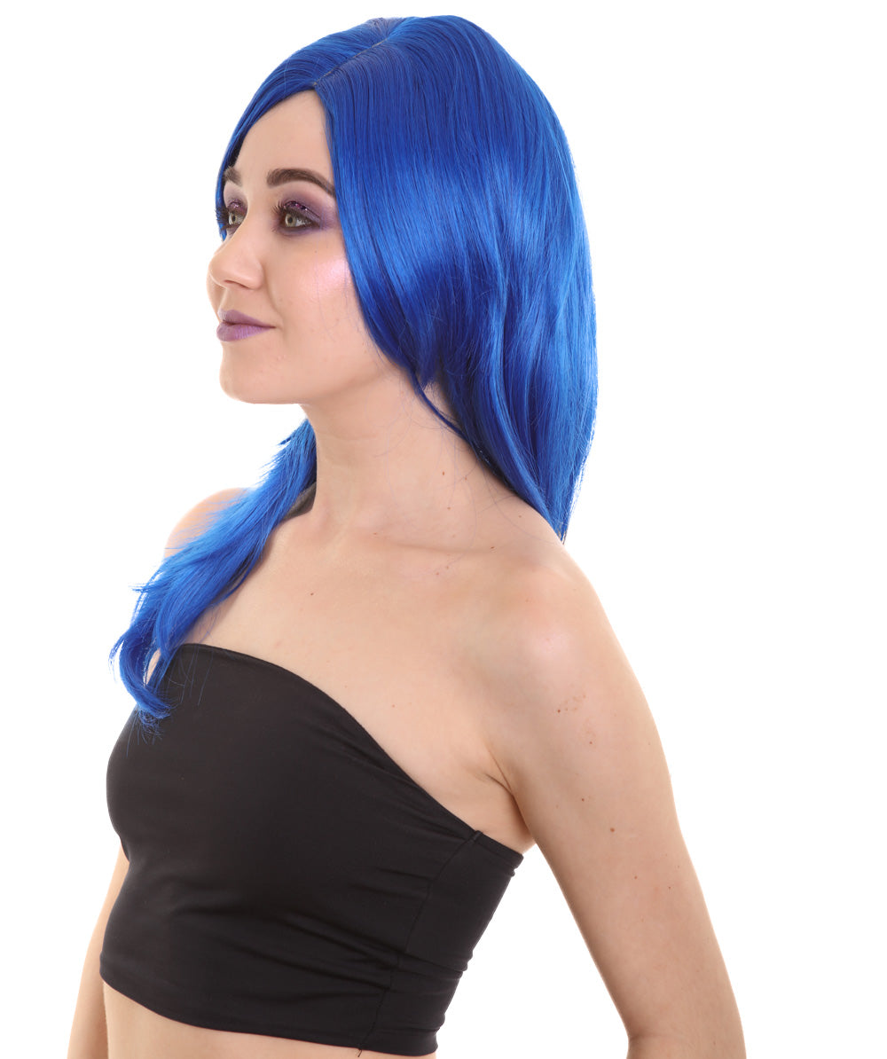 Wigs2you ハロウィンパーティープレミアム H-939 3レイヤーのパーティーガールウィッグ ダークブルー色