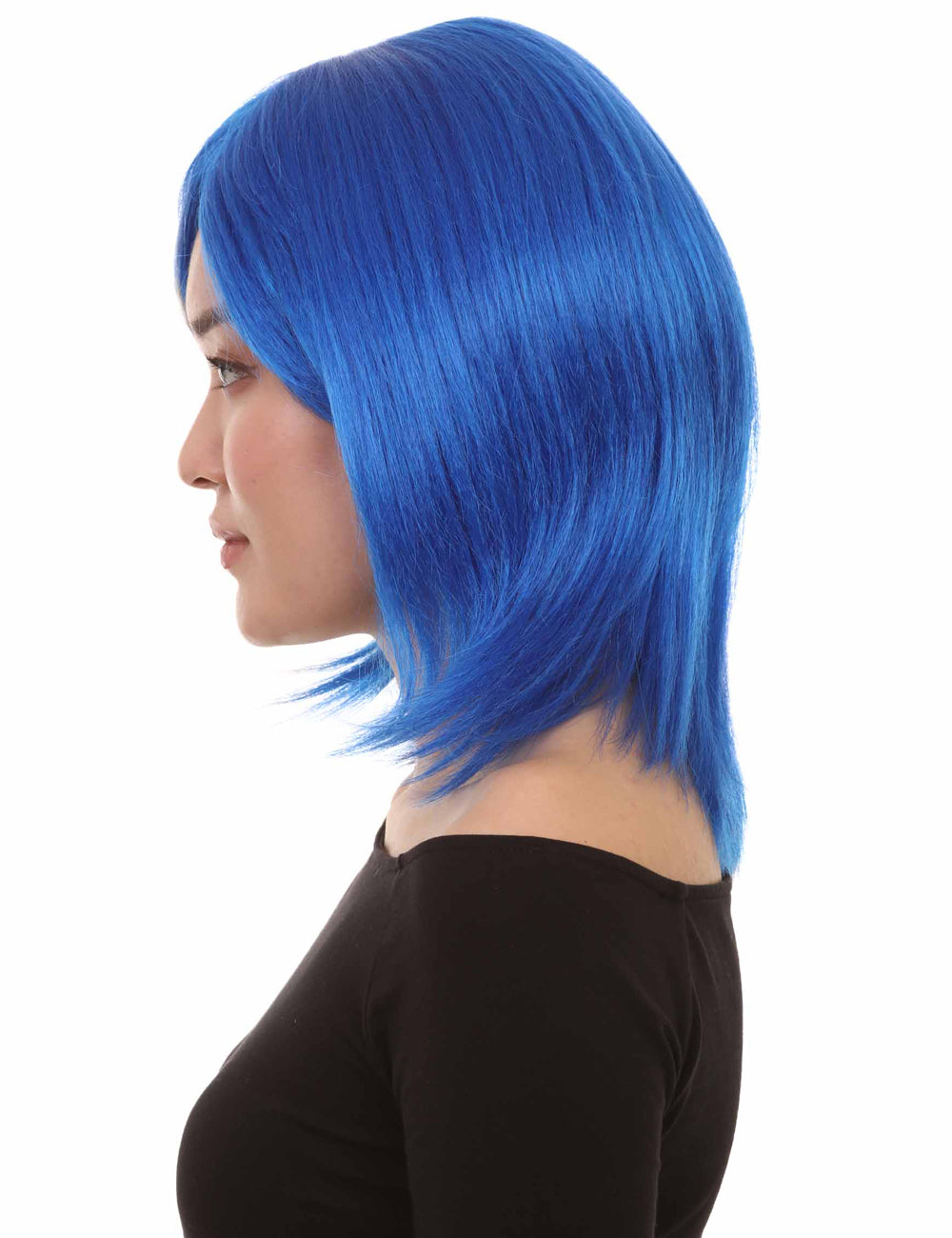Wigs2you ハロウィン パーティー プレミアム H-1427 簡単に着用でき 快適なフィット感の女性ショート ダークブルーウィッグ