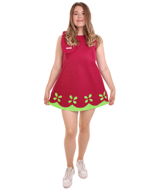 ウィメンズ JCP-027_1 トロールズ ポピー コスプレ ピンク コスチューム デラックス ハロウィン コスチューム