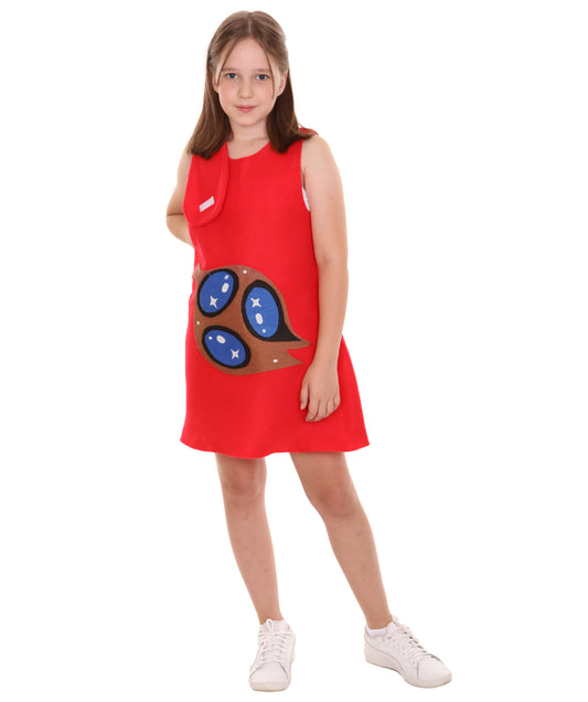 子供用 JCO-234(Kids) 祝賀 トロール ドレス コスチューム レッド コスプレコスチューム