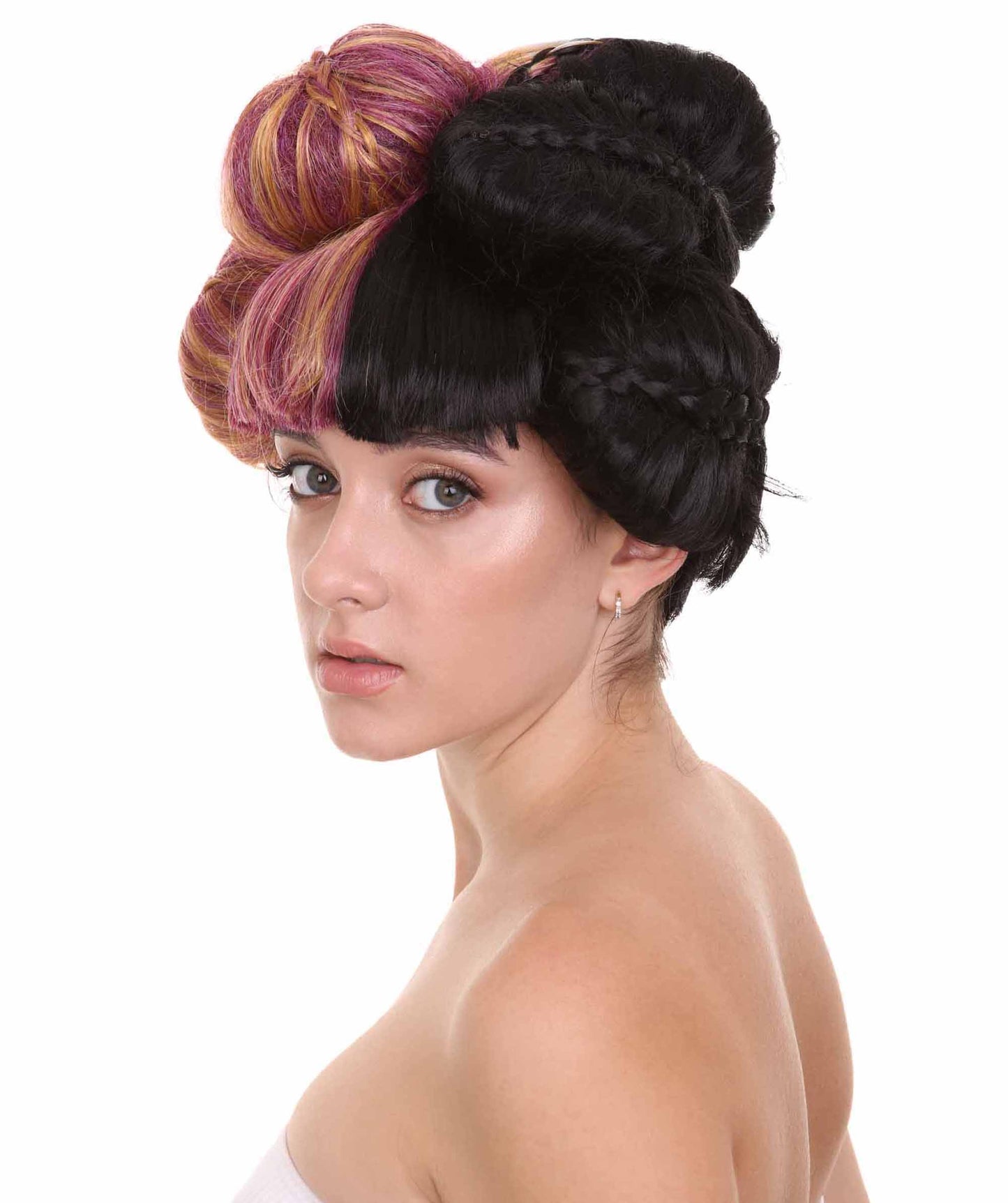 コスプレウィッグ Melanie Mad Hatter バンズスタイル H-3596 マルチカラーキャラクターウィッグ
