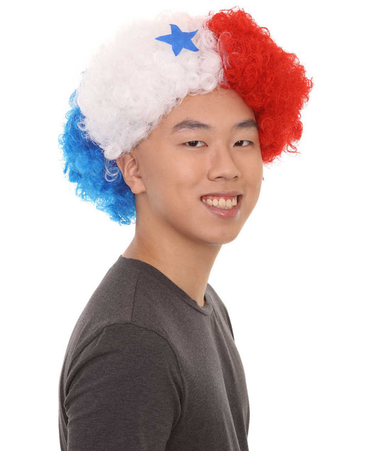 ハロウィーンパーティープレミアムメンズH-3754 パナマアフロウィッグ
