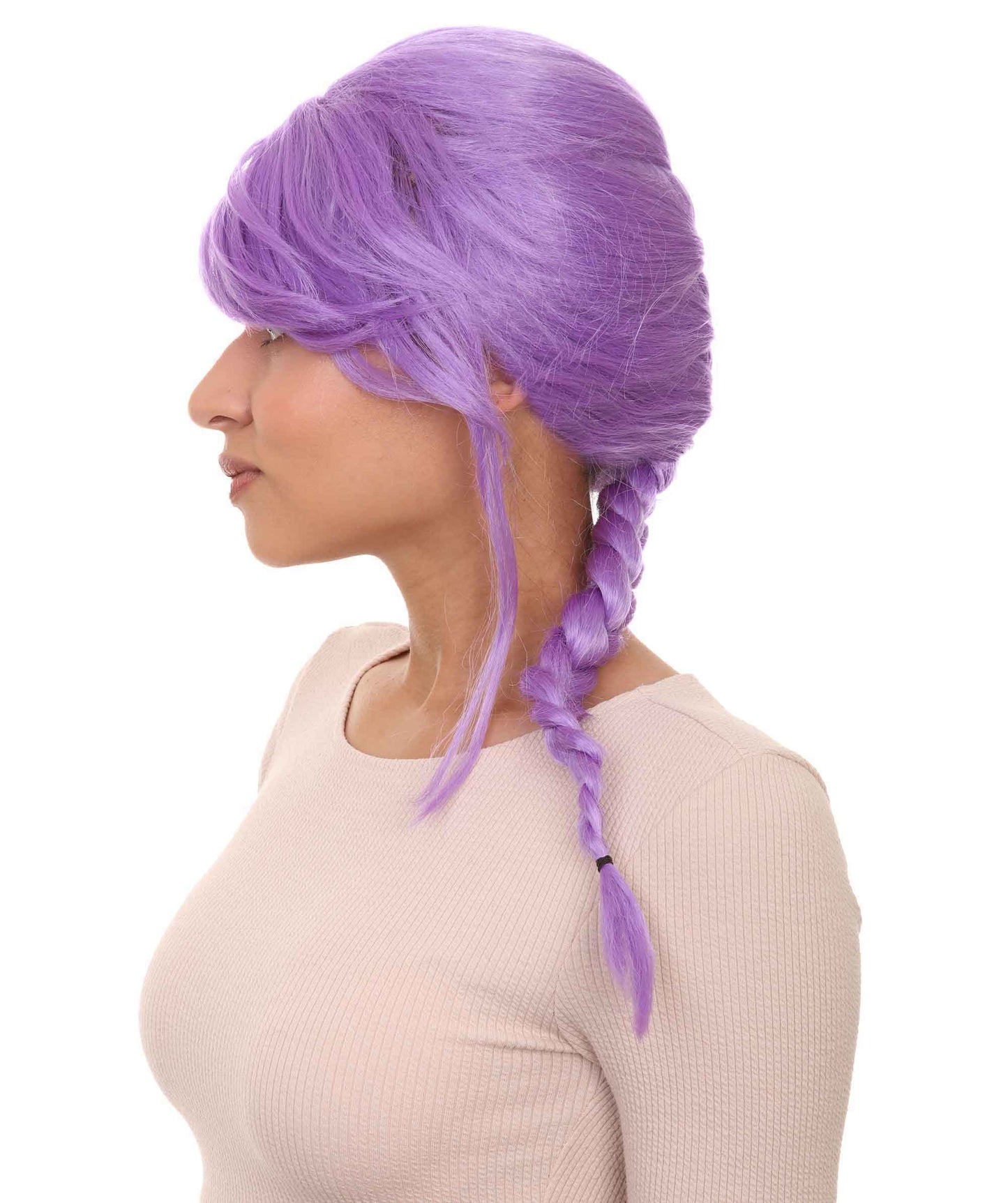 Wigs2you ハロウィン パーティー プレミアム レディース H-1169 とても快適なライラック編み込みウィッグ