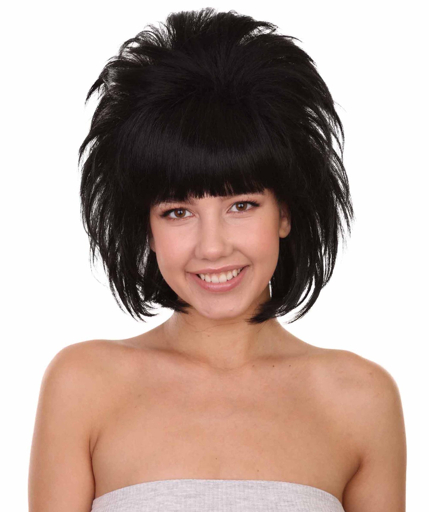 プレミアムハロウィンパーティー H-5372 女性用 ウルトラミニバンカレンマムウィッグ ブラック