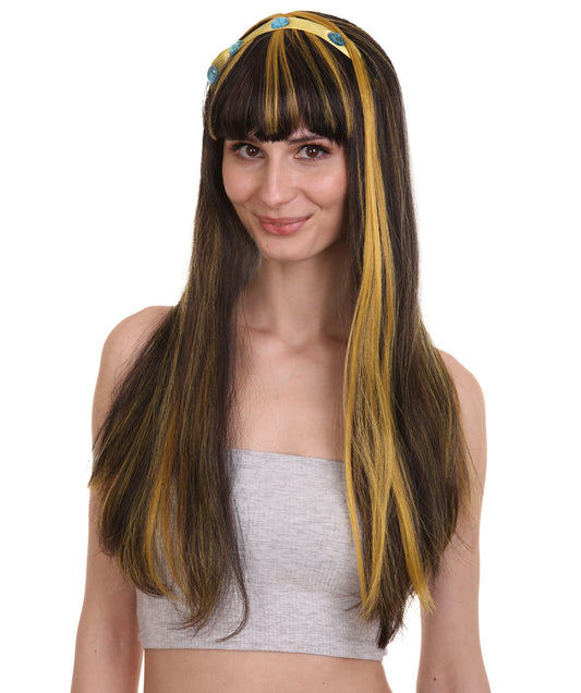 レディースモンスターウィッグ H-2740 コスプレウィッグ モンスターハイ クレオ・デ・ナイル ファンシーキャラクターハロウィンパーティープレミアムウィッグ